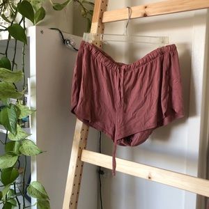 Blush pink Aerie lounge shorts